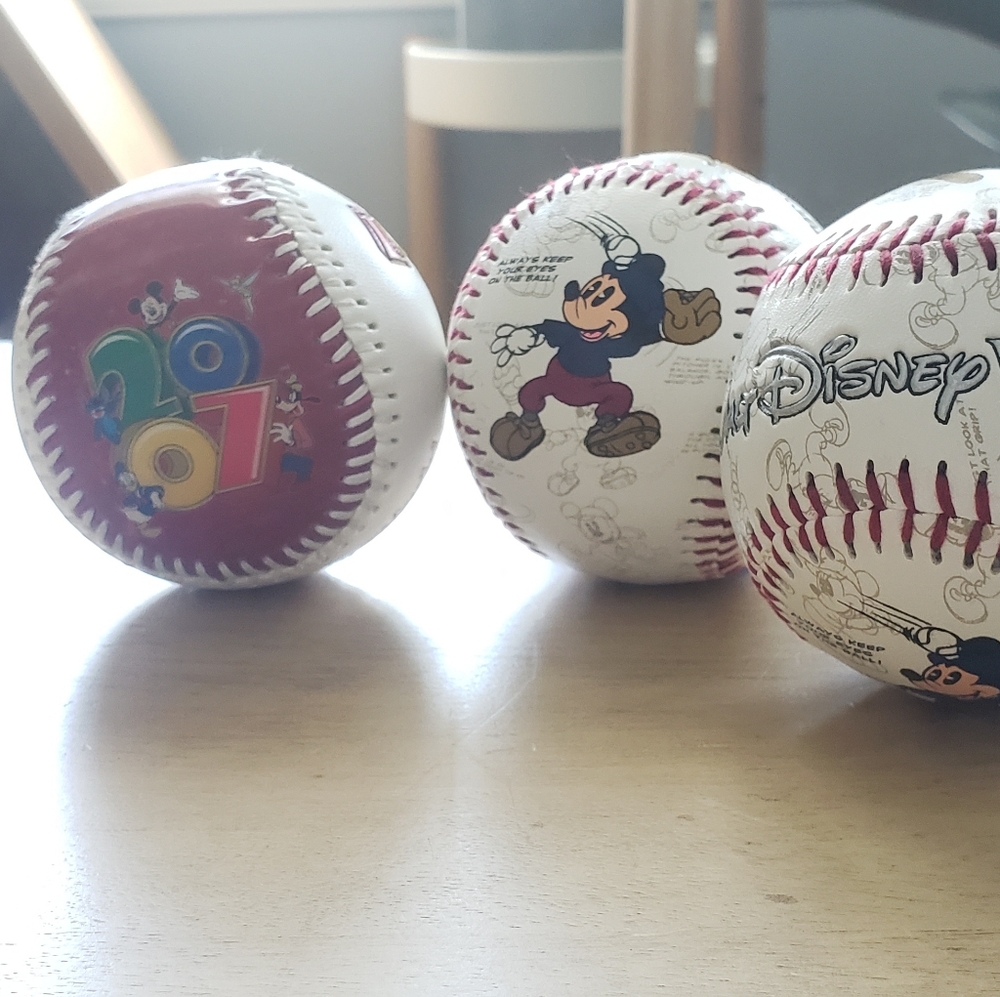 Lot of 3 | Disney Baseballs